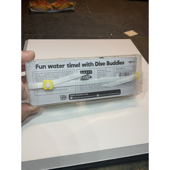 Swim Goggles For Kids 2 Pair RED CRAB And Green Frog Design Dive Buddies… - Picture 4 of 12